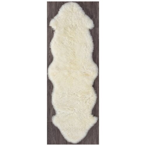 Ковер Sheepskin 55x190 - белый - Прямоугольник - коллекция Овчина Sheepskin 0.55x1.90