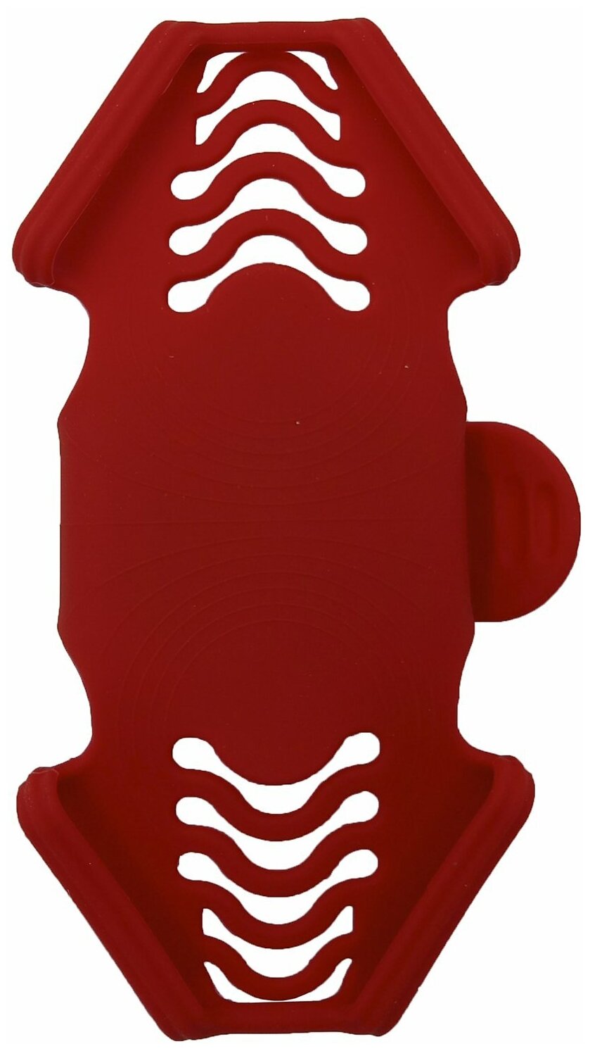 Держатель для смартфона Bone Collection BIKE TIE PRO 2, силикон, на вынос, 4.0'-6.5', красный, 07-180021