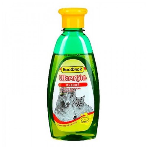 Шампунь БиоФлоР Пивной с регенерирующим эффектом для кошек и собак , 245 мл
