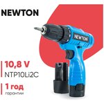 Шуруповерт аккумуляторный NEWTON NTP10Li2C, 10.8 В, 2 АКБ, 1.3 Ач, 18 Нм - изображение