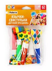 Праздничные язычки-свистульки «Детский праздник» Paterra 6 шт/уп