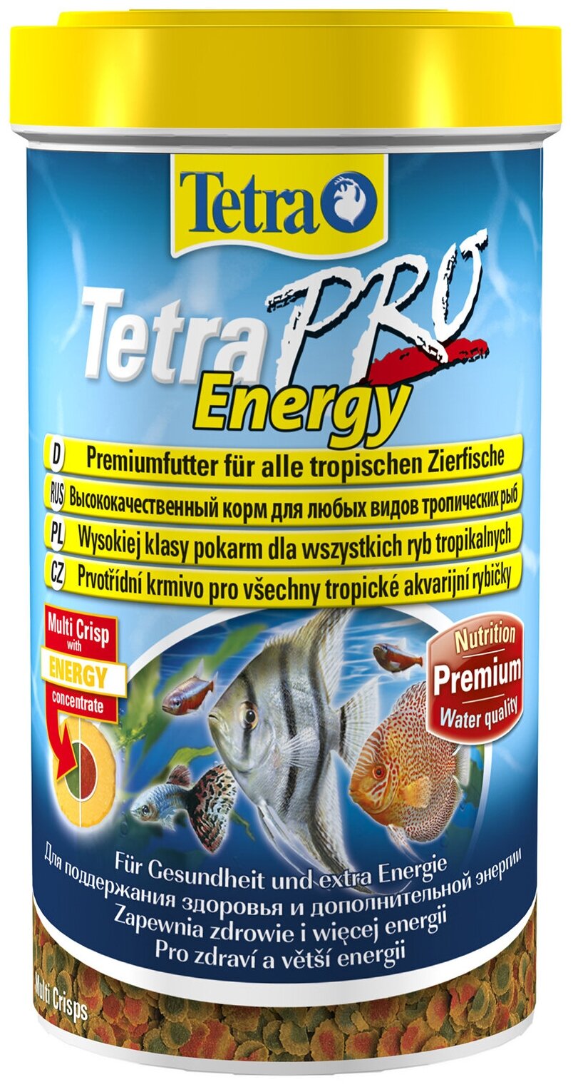 TetraPro Energy Crisps корм-чипсы для всех видов рыб для дополнительной энергии 500 мл - фотография № 1