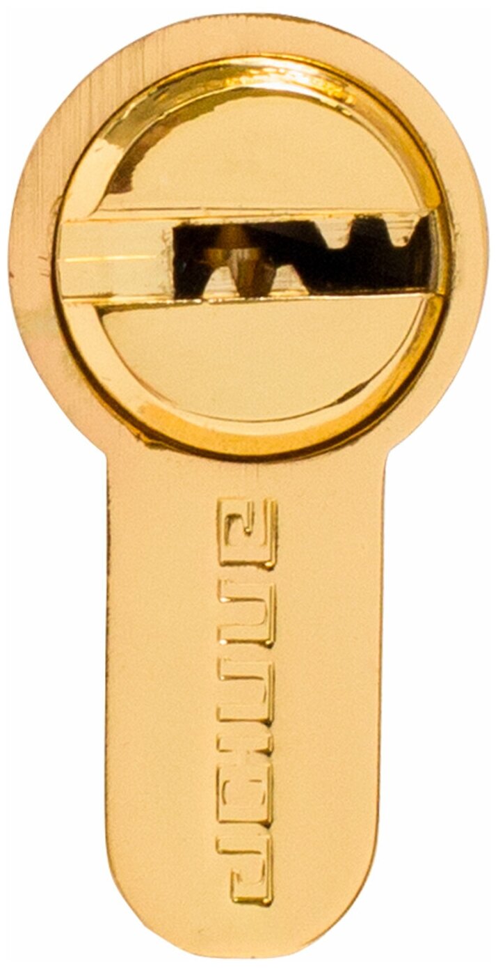 Личинка замка двери усиленная (цилиндровый механизм) 100 мм (30x10x60) Аллюр HD F 100-5К BP латунь - фотография № 3