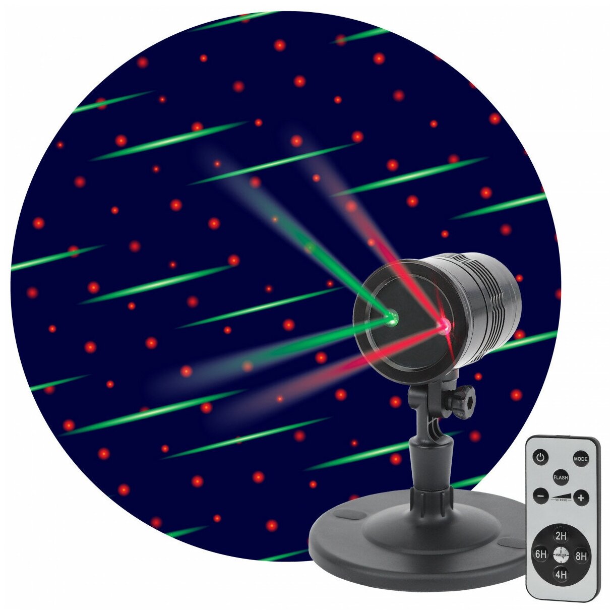 ЭРА ENIOP-01 ЭРА Проектор Laser Метеоритный дождь мультирежим 2 цвета, 220V, IP44 (16/288)