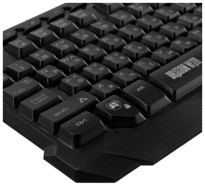Комплект клавиатура и мышь Qumo Mystic K58/M76, проводная, мембранная, 3200 dpi, USB, чёрный