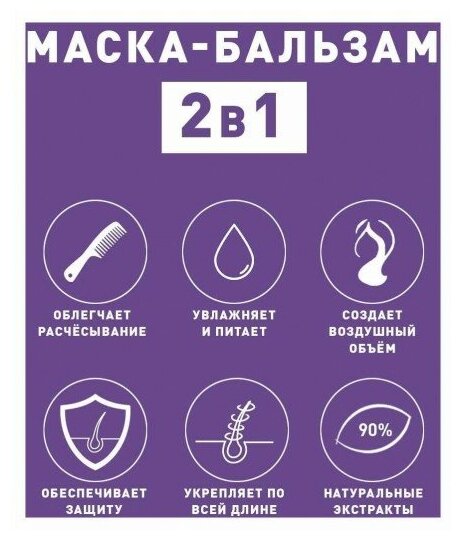 Маска для волос Exxe Антистресс 2в1 увлажняющая для всех типов волос, 500 мл - фото №12