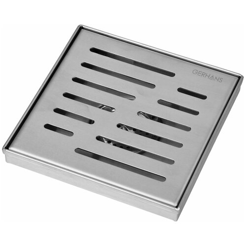 K81915-15 Трап 50 вертикальный GERHANS латунь 150*150 (хром)