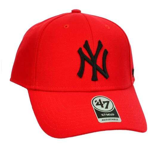 Бейсболка классическая с изогнутым козырьком '47 Brand MVP New York Yankees MVPSP17WBP (OS красный)