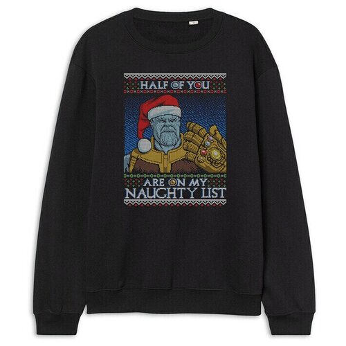 фото Свитшот dreamshirts с принтом титан - перчатка бесконечности мужской черный 44 dream shirts