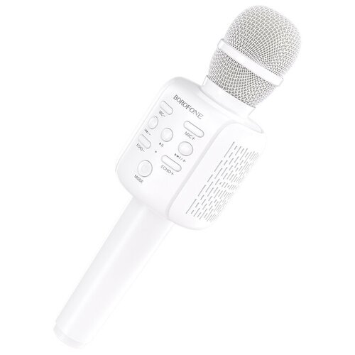 Микрофон BOROFONE BF1 Rhyme karaoke Bluetooth 1200 мАч 5 Вт белый 249000₽