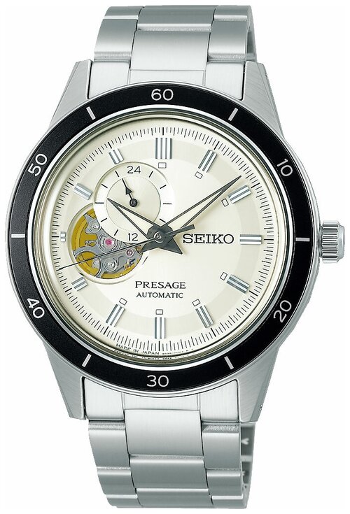 Наручные часы SEIKO Часы наручные мужские Seiko Presage SSA423J1, белый, серебряный