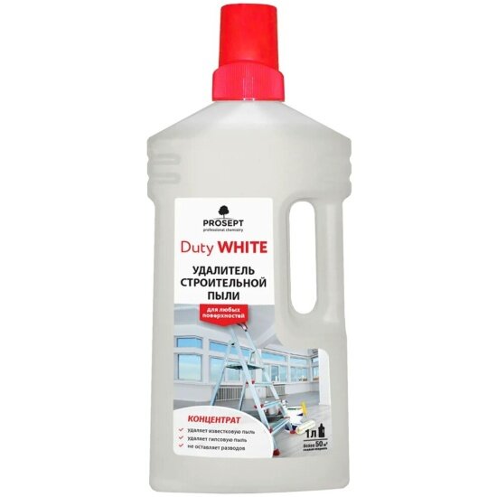 Чистящее средство Prosept Duty White для уборки гипсовой и известковой пыли, концентрат, 1 л