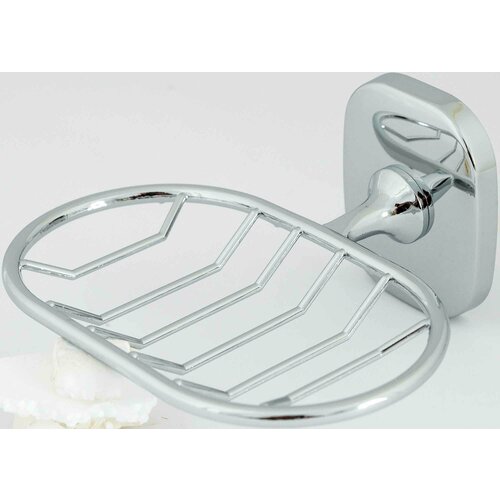 Мыльница подвесная Mr Penguin Квадрат металл цвет хром 1395₽