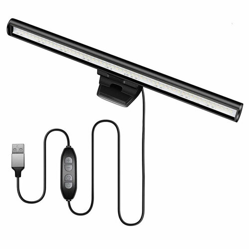 Лампа для монитора с питанием от USB и регулировкой яркости, 26 см