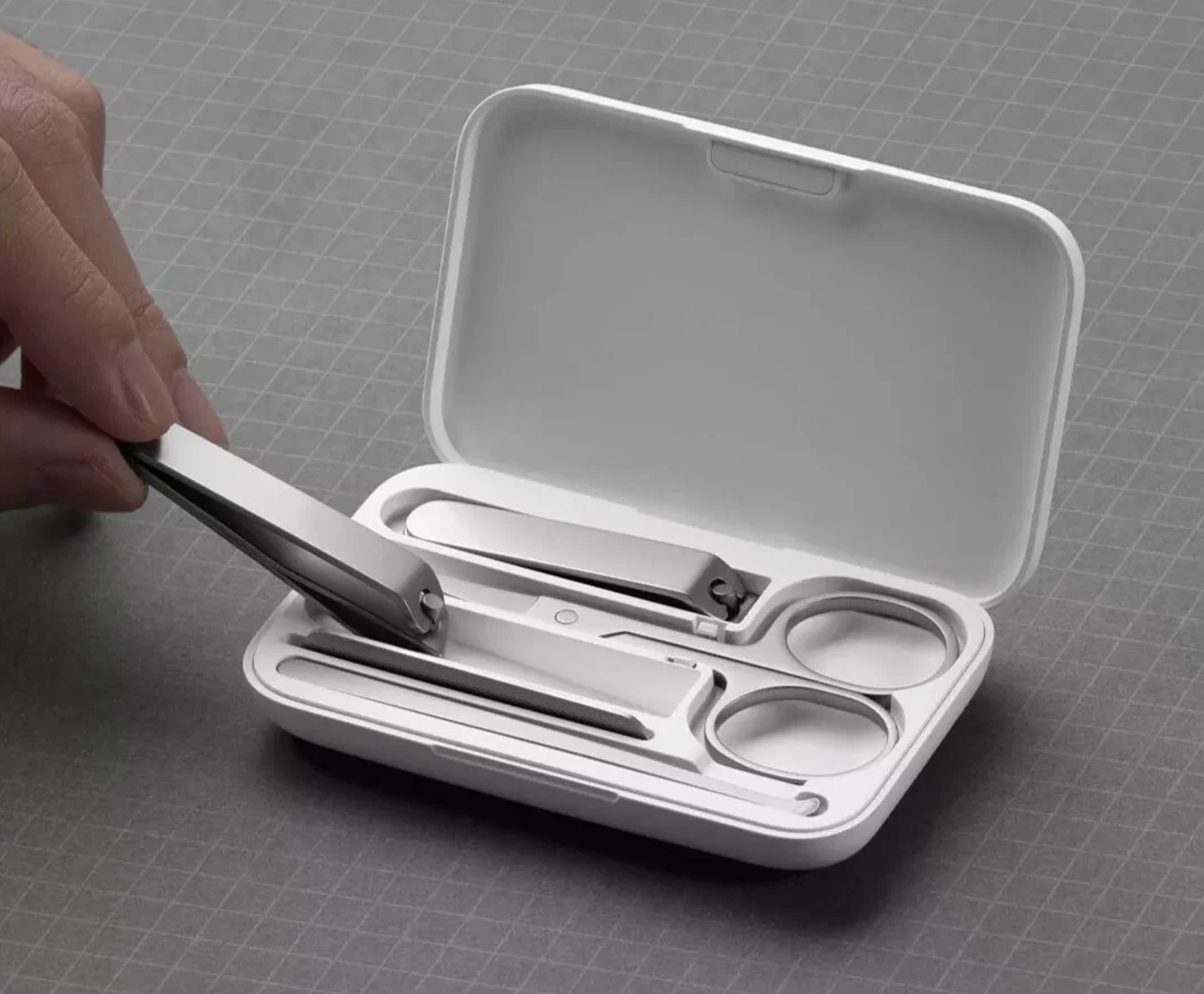 Набор маникюрный Xiaomi Mijia Nail Clipper Five Piece Set Silver (MJZJD002QW) — фото 1