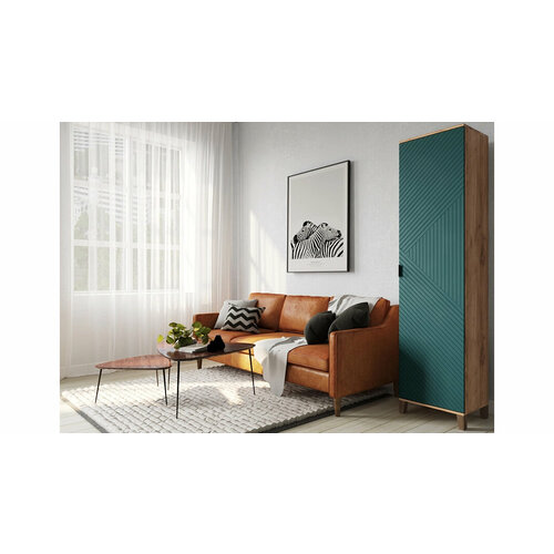 Распашной шкаф Марвин Йорк 1 МДФ ЛДСПОргалит 50х210х40 см 16799₽