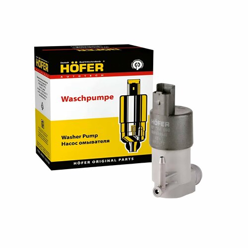 Мотор омывателя Lada Largus 12-Vesta 15-Renault Logan 04-Dacia Logan 04- 1 выход HOFER 395₽