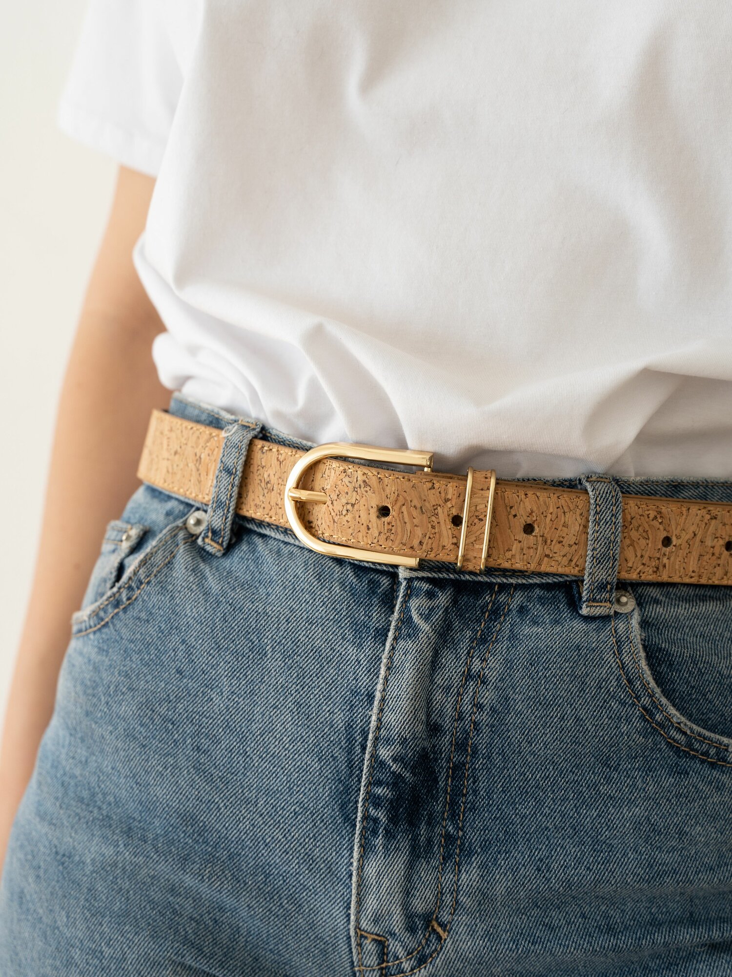 Ремень MIJO для женщин, размер M, бежевый — фото 1