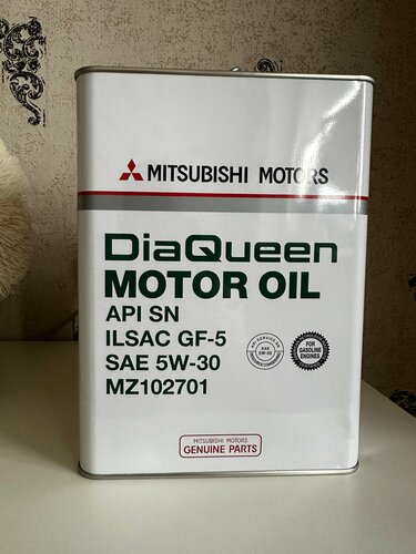 Синтетическое моторное масло Mitsubishi DiaQueen 5W30 SN/GF-5, 4 л, 1 ...