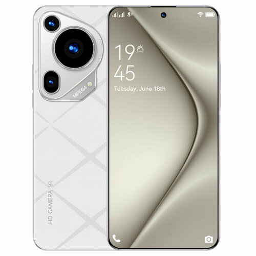 Смартфон P70 Global 16512 ГБ Игры для смартфонов Мобильные Dual nano SIM мощные игровые функции быстрая зарядка мощный процессор Акции на смартфоны русская версия cдлительное время автономной работы белый 10999₽