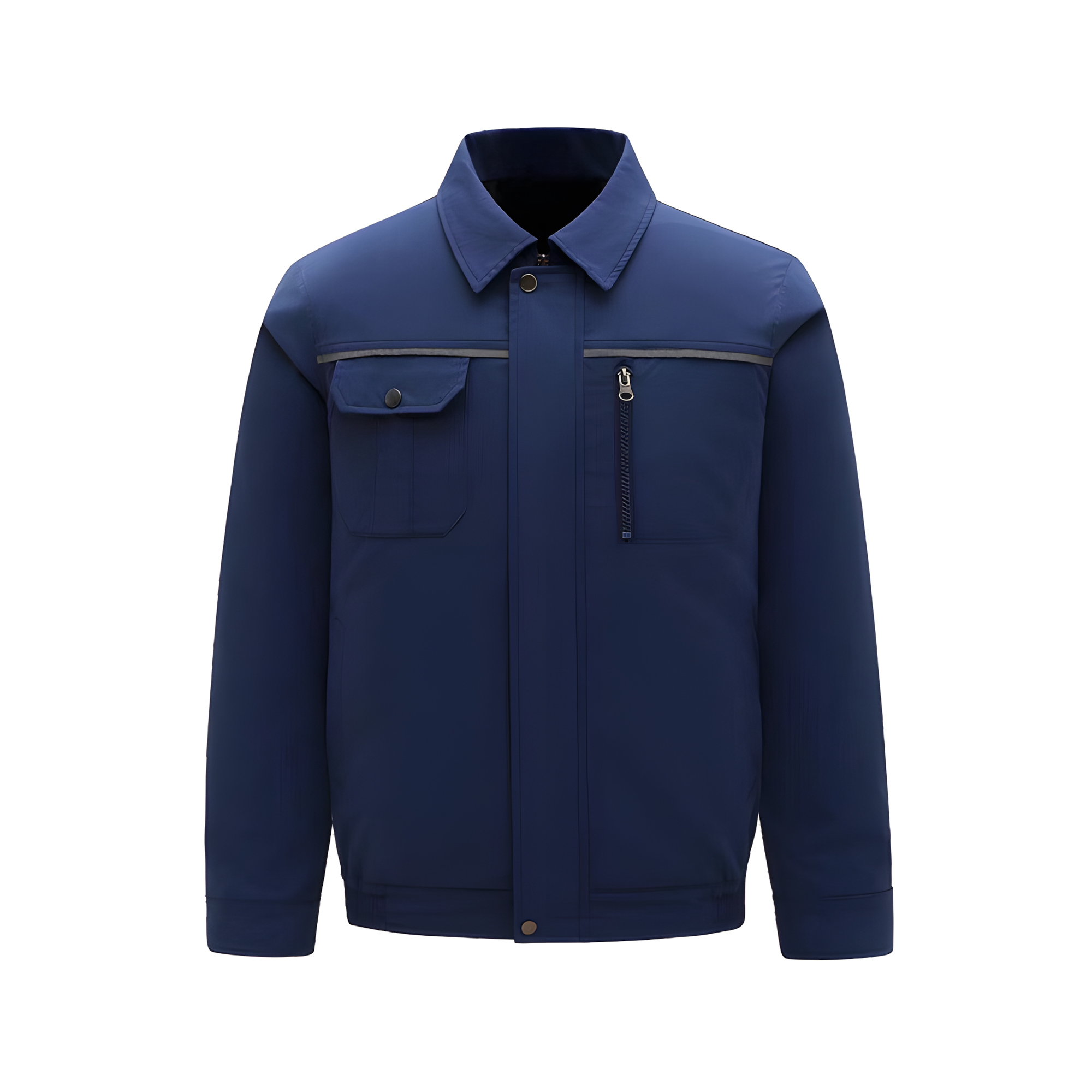 Рабочая куртка с отверстиями для установки вентиляторов темно-синий S