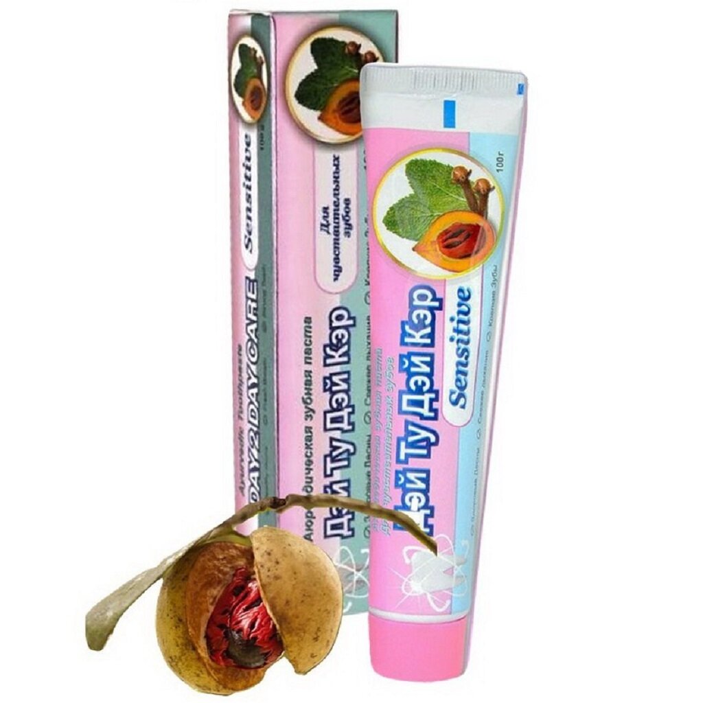 Зубная паста Аюрведическая DAY 2 DAY CARE Для чувствительных зубов 100 мл