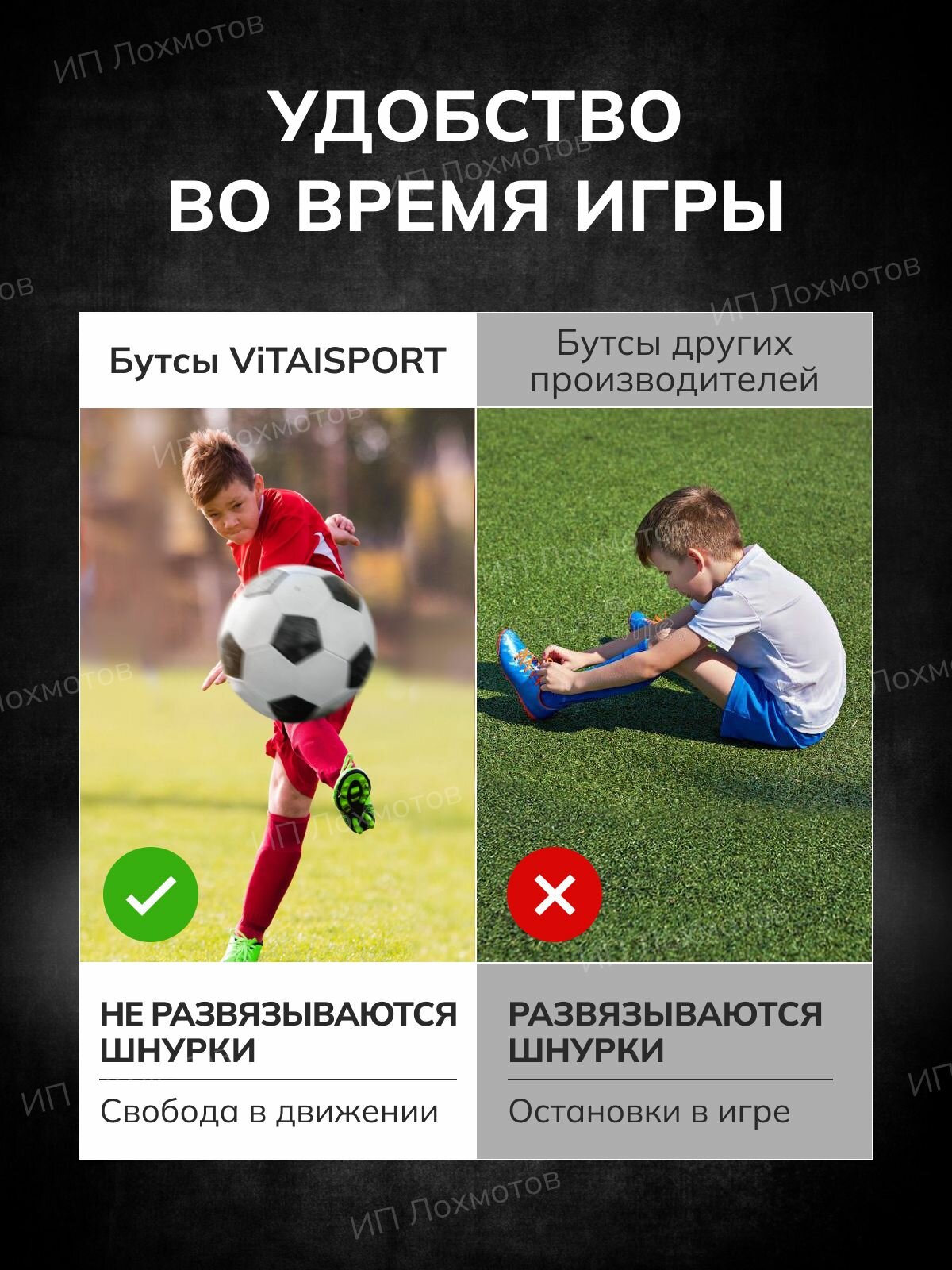Футзалки, Бутсы для футбола, сороконожки для футбола детские, для мальчика — фото 1