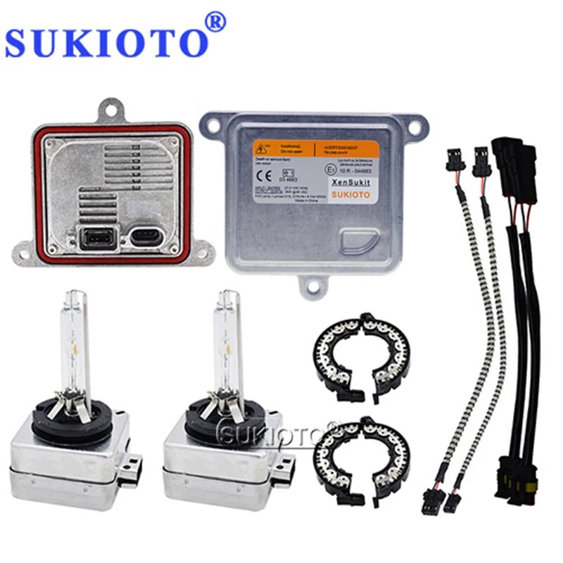 Комплект Ксеноновых Комплектов SUKIOTO XENON D1S HID 55 Вт 6000K 4300K 5000K Canbus D3S HID Kit Xenon компьютер D1S D8S HID ксеноновые комплекты D1R D3R, 24V 35W Xenon Kit, D1S 5000K