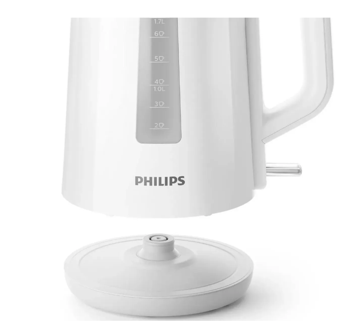 Электрочайник Philips HD9318/00, белый, стильный, быстрый нагрев — фото 1