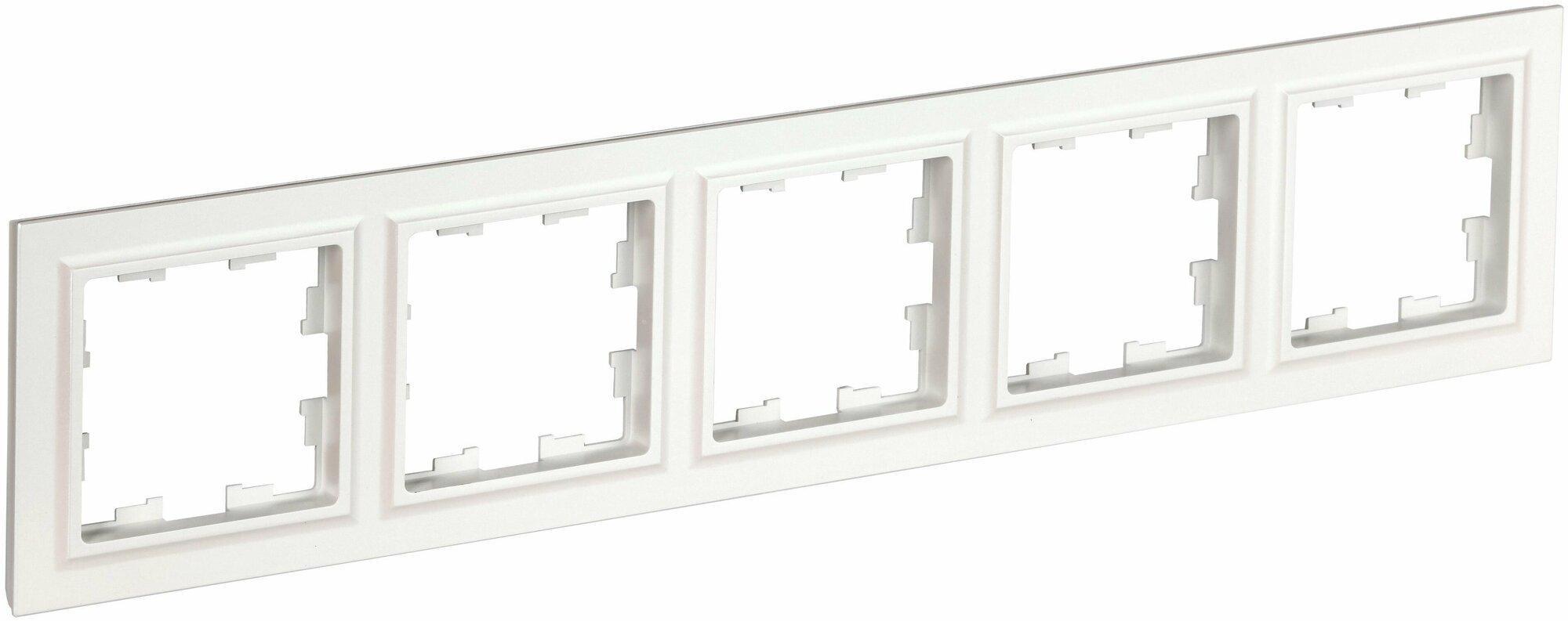 IEK BRITE Рамка 5-мест. РУ-5-БрБ бел, IEK, арт. BR-M52-K01