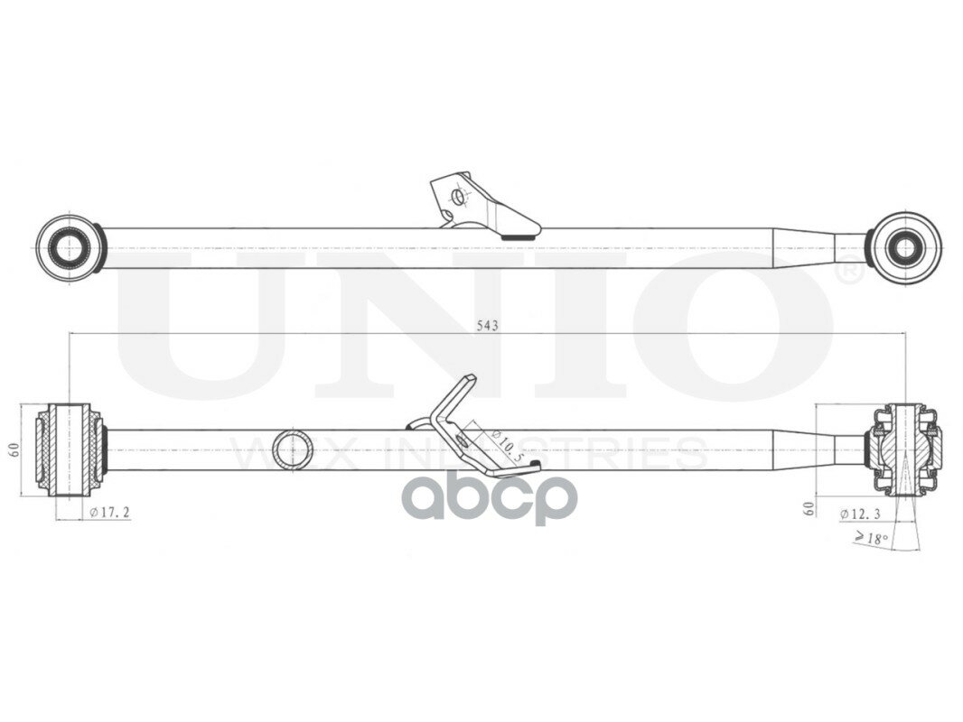 Рычаг Toyota Rav4 00- Задн. нижн. прав. UNIO арт. SSP40142