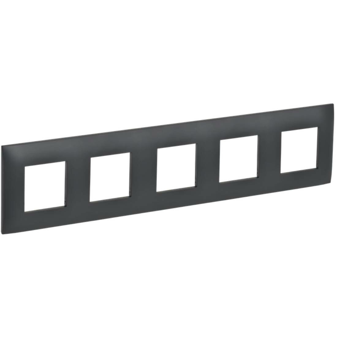 Рамка электроустановочная 5-постовая IEK SKANDY титан SK-F05T SK-M52-K48