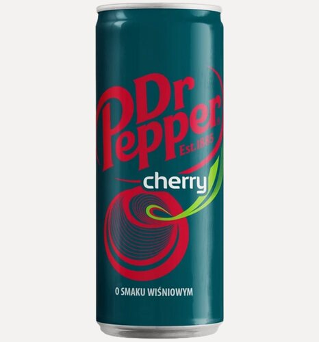 Изображение товара Газированный напиток Dr.Pepper Cherry (Вишня) 0,33 л х 24 шт, Польша