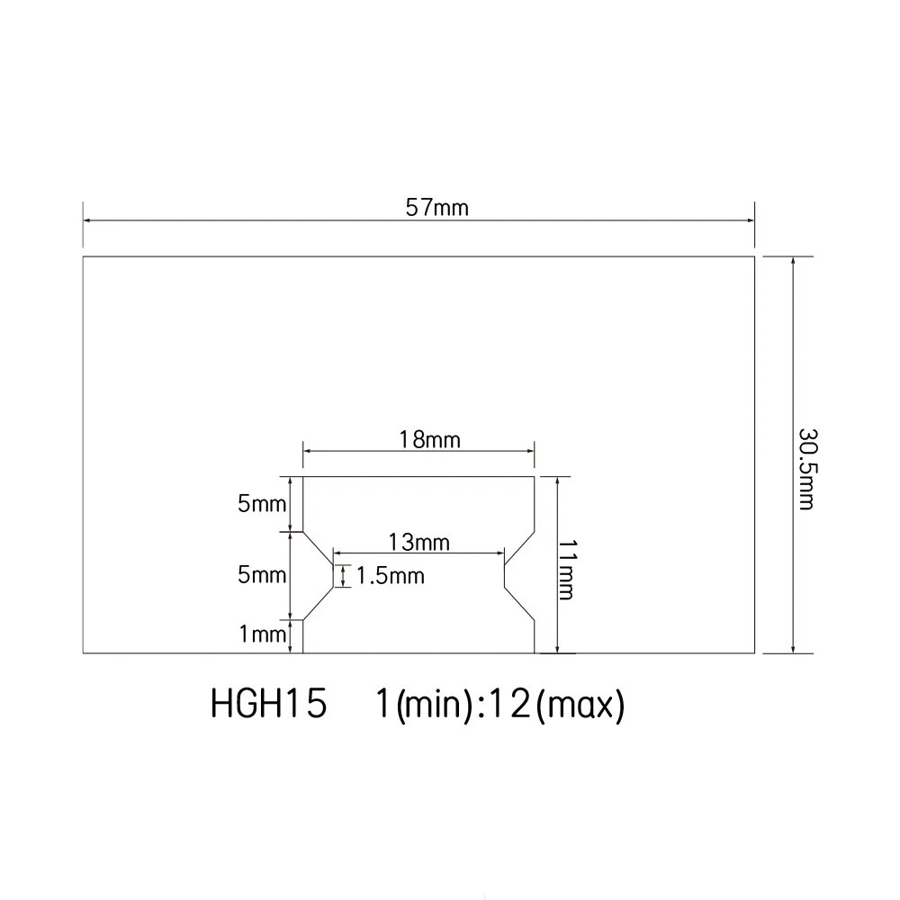 Пылезащитный чехол для направляющих HGR15 HGR20 HGR25 HGR30 MHTNC 1900mm, For HGR15