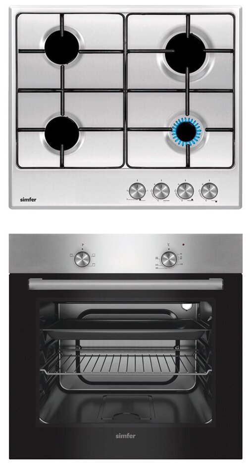 Комплект встраиваемой бытовой техники Simfer S64M401, варочная панель и духовой шкаф