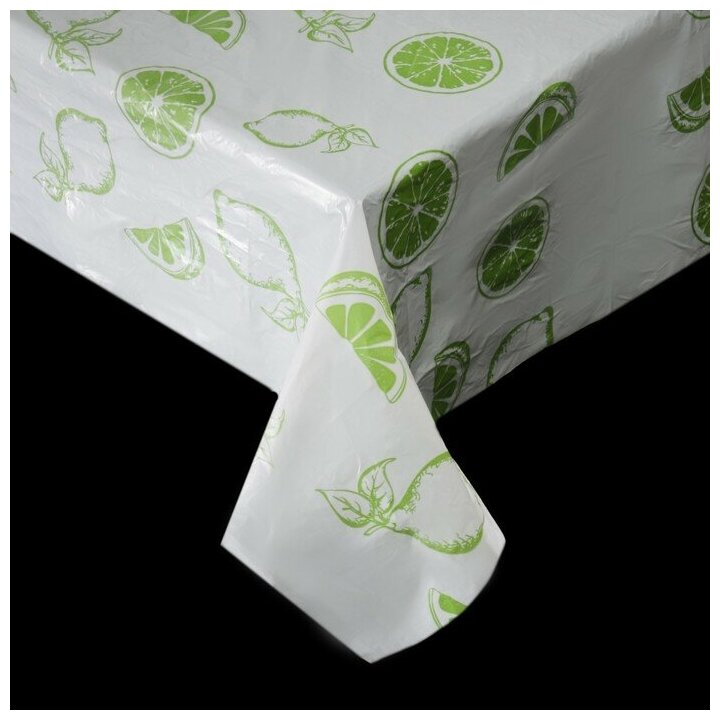 фото Скатерть без основы одноразовая «Лимоны», 110×150 см