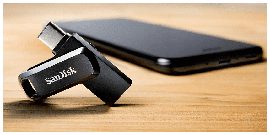 USB Flash накопитель 64GB SanDisk Ultra Dual Drive Go (SDDDC3-064G-G46) USB 3.0 + Type C (OTG) Черный - фото №16