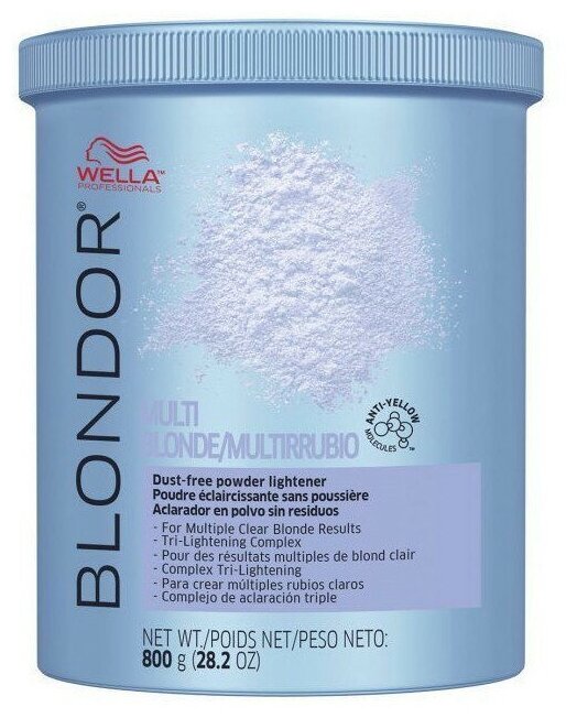 Wella Professional Blondor Multi Blonde на масляной основе без образования пыли, 800 г