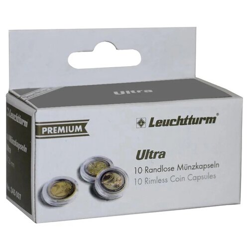 Капсулы для монет Ultra 29 мм, упаковка 10 шт. Leuchtturm, #345035