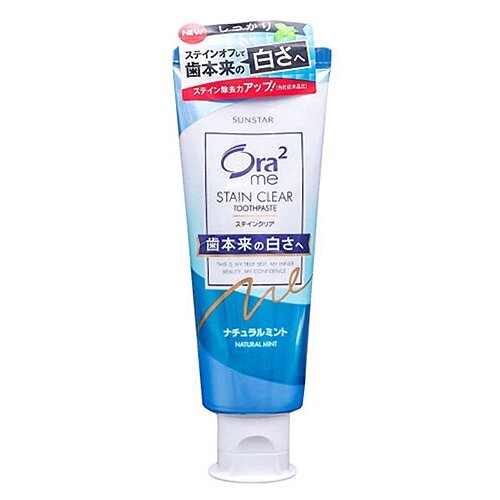 Sunstar Паста зубная для белизны зубов и удаления налета мята - Ora2 stain clear, 130г