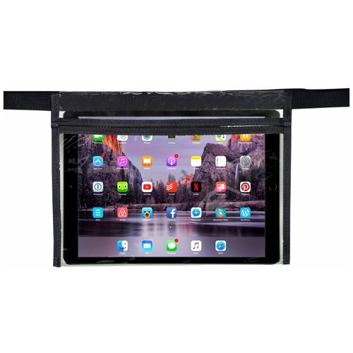 Держатель планшета Siger между сиденьями автомобиля из ПВХ прозрачный