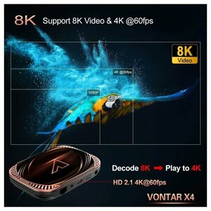 ТВ-приставка Vontar X4 Amlogic S905Х4 4/32Гб — купить в интернет