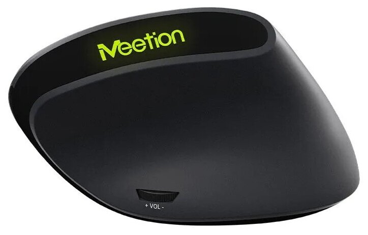 Вертикальная мышь Meetion R390 беспроводная игровая подсветка 6 кнопок черная