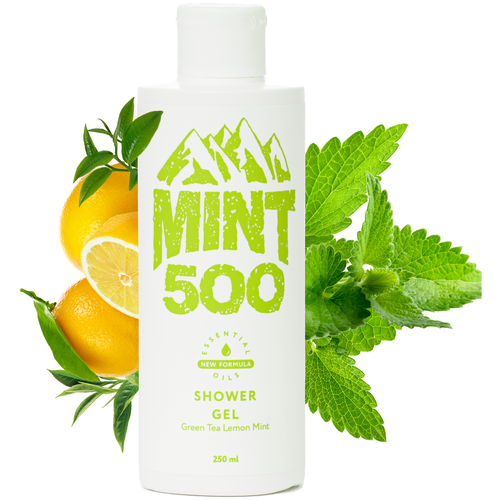 Купить Mint500 Shower Gel Гель для душа с ароматом мяты, зеленого чая и лимона, 250 мл, MINTSOO, гель