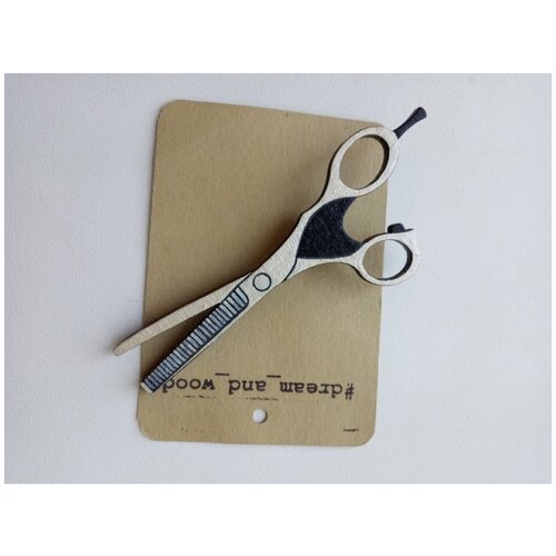 Брошь Медицинский Мир, дерево, бежевый, черный