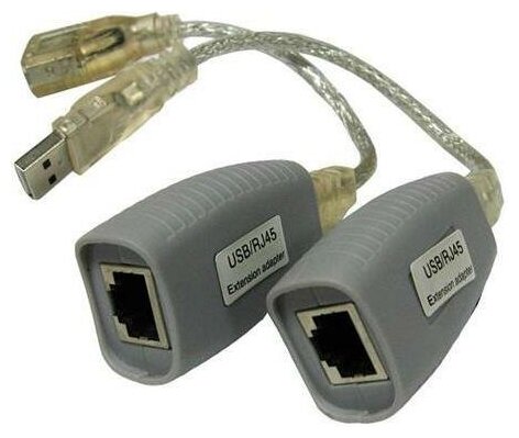 Удлинитель OSNOVO TA-U1/1+RA-U1/1 для интерфейса USB 1.1 для клавиатуры и мыши по кабелю витой пары CAT5/5e/6 до 100м