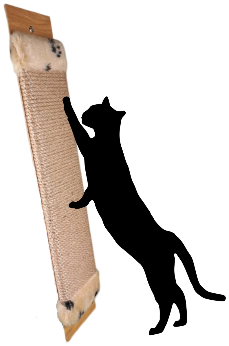 Когтеточка для кошки джутовая настенная с пропиткой 60см /напольная /когтеточка веревочная - фотография № 7