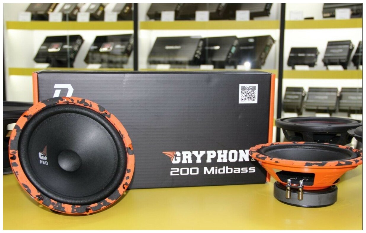 Колонки автомобильные 20 см DL Audio Gryphon Pro 200 Midbass (2 динамика, среднечастотная)