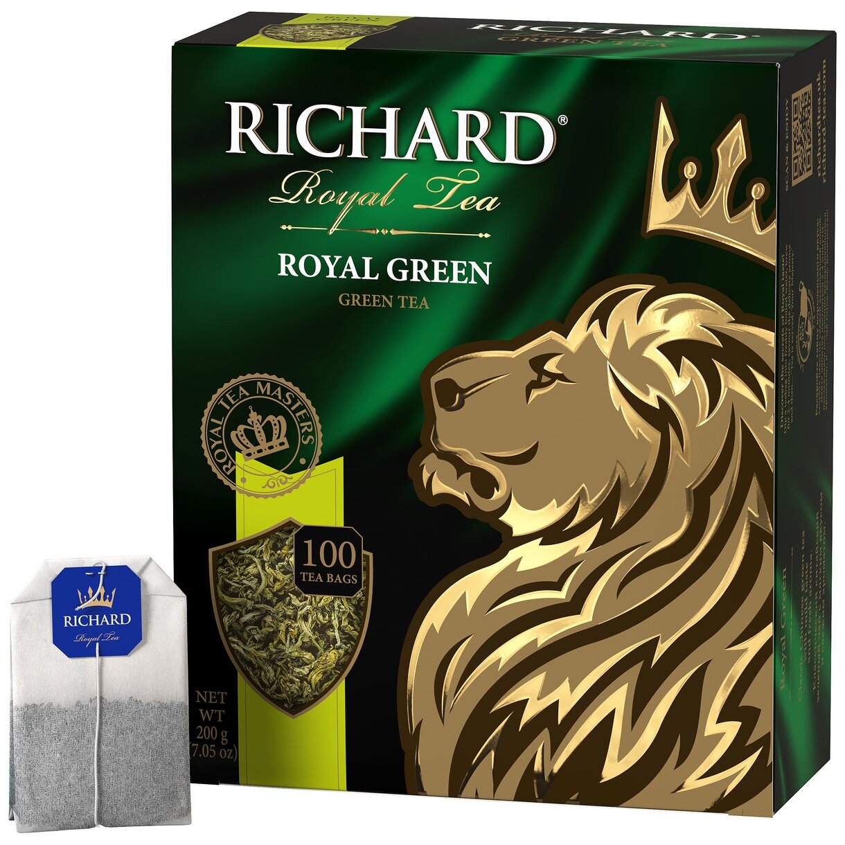 Чай зеленый Richard Royal green в пакетиках, 100 шт. - фотография № 4