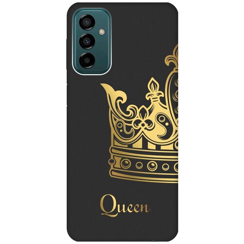 Матовый чехол True Queen для Samsung Galaxy M23 5G / Самсунг М23 5г с 3D эффектом черный матовый чехол на samsung galaxy m23 5g самсунг м23 5г soft touch черный